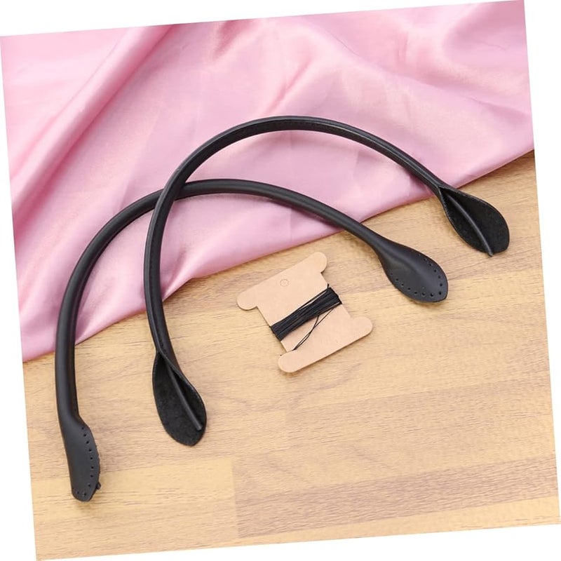 Black Round Handbag Replacement Handles 40cm for Women Crossbody and Handheld Use - Image 4